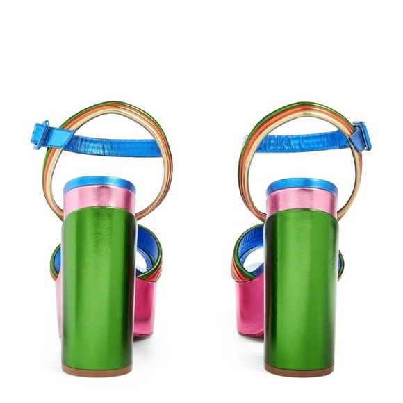 Christian Louboutin Manola Disco Leather Platform Sandals 120 - Picture 10 of 10